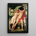 Venus und Adonis - Peter Paul Rubens — gerahmtes Bild an der Wand