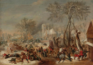 Peter Snayers - The Sack Of A Village.webp
