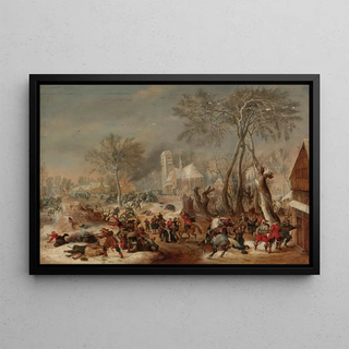 Peter Snayers - The Sack Of A Village.webp