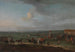Das Rennfeld in Newmarket, Cambridgeshire, Vorbereitungen für den King's Plate - Peter Tillemans — Ansicht des Kunstwerks