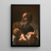 Siméon mit dem Jesuskind - Petr Brandl — gerahmtes Bild an der Wand