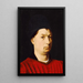 Portrait eines Mannes - Petrus Christus — gerahmtes Bild an der Wand