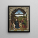 Die Geburt - Petrus Christus — gerahmtes Bild an der Wand