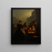 Fischmarkt in der Kirche Saint-Jacques - Petrus van Schendel — gerahmtes Bild an der Wand