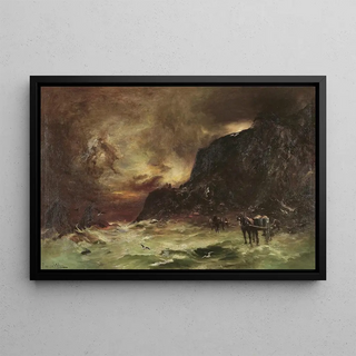 Petrus van der Velden - Storm at Wellington Heads circa 1908.webp