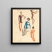 Personnages humoristiques - Phil Nesbitt — gerahmtes Bild an der Wand