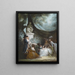 Gesellschaft unter einem Zelt im Park - Philibert-Louis Debucourt — gerahmtes Bild an der Wand