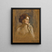 der Gemälde Comtesse Robert de Pourtalès geboren Marie Elisabeth van Rijck - Philip Alexius de László — gerahmtes Bild an der Wand