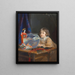 John de László und ein Goldfischglas - Philip Alexius de László — gerahmtes Bild an der Wand