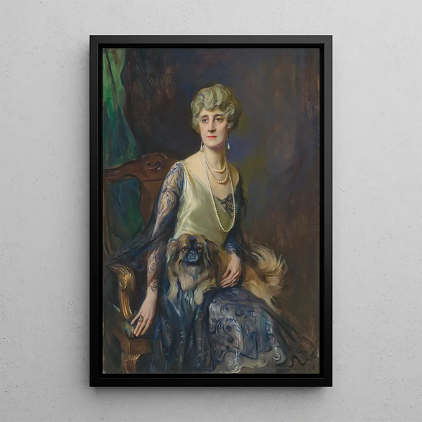 Mme Frederick Lorenz Pratt née Jeannie Jewett Williams - Philip Alexius de László — gerahmtes Bild an der Wand