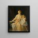 Portrait von Mme Claude Leigh und Mlle Virginia Leigh - Philip Alexius de László — gerahmtes Bild an der Wand