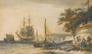 Philip James de Loutherbourg - Cowes Castle Isle Of Wight.webp