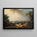 Landschaft mit ruhendem Vieh - Philip James de Loutherbourg — gerahmtes Bild an der Wand