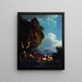 Landschaft mit lebhaften Hirten - Philip James de Loutherbourg — gerahmtes Bild an der Wand
