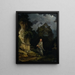 Besucher eines Friedhofs bei Mondschein - Philip James de Loutherbourg — gerahmtes Bild an der Wand