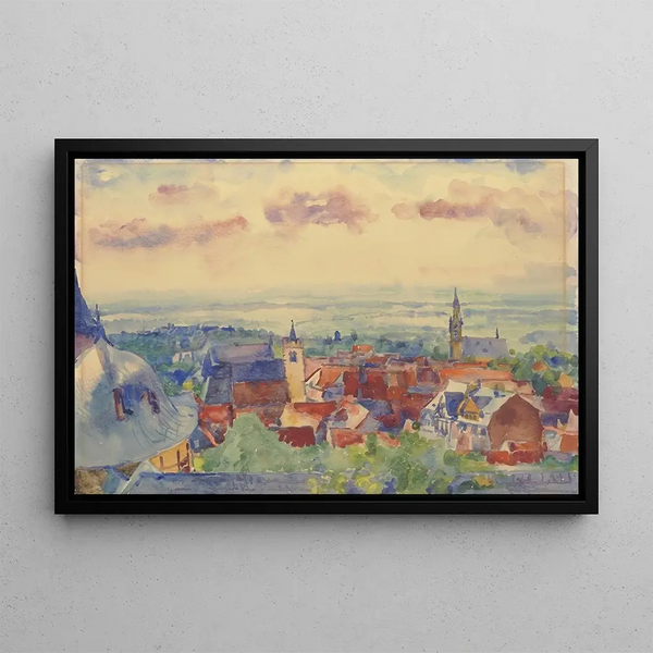 Ansicht von Kronberg - Philipp Franck — gerahmtes Bild an der Wand