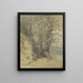Ein Teil des Weges durch die Eichen unterhalb des Philosophenwegs im Tal bei Kronberg - Philipp Rumpf — gerahmtes Bild an der Wand