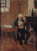Portrait de Pierre Jean Branger 1780-1857 dans sa cellule de Sainte-Pélagie - Philippe-Auguste Jeanron — Ansicht des Kunstwerks