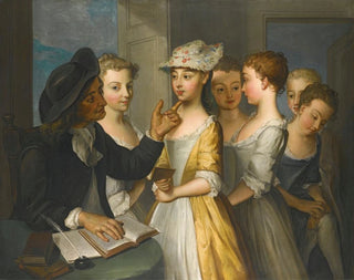 Schule für Mädchen - Philippe Mercier — Ansicht des Kunstwerks