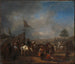 Eine Pferdemesse in der Nähe eines Militärlagers - Philips Wouwerman — Ansicht des Kunstwerks
