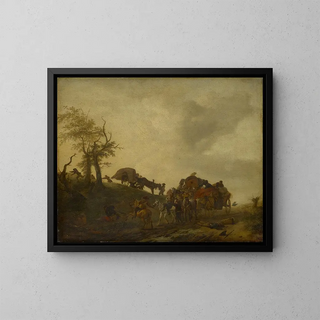 Philips Wouwerman - An Assault upon Travellers.webp