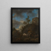 Schmied, der ein Pferd beschlägt - Philips Wouwerman — gerahmtes Bild an der Wand