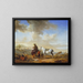 Am Flussufer - Philips Wouwerman — gerahmtes Bild an der Wand