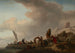 Fischer, die ihre Beute am Ufer entladen - Philips Wouwerman — Ansicht des Kunstwerks