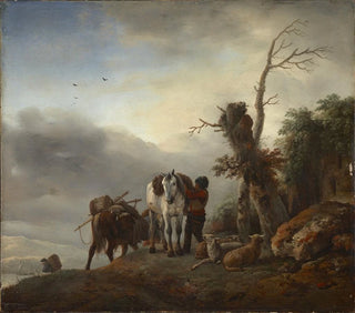 Landschaft mit Packeseln - Philips Wouwerman — Ansicht des Kunstwerks