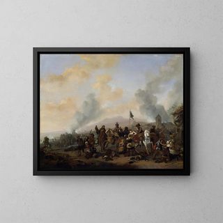 Philips Wouwerman - Soldiers Plundering a Village.webp