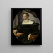 Portrait einer Frau - Pier Francesco Foschi — gerahmtes Bild an der Wand