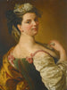 Portrait einer jungen Mädchen in der Hirtenkleidung - Pier Leone Ghezzi — Ansicht des Kunstwerks
