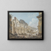 Abriss des alten Vorraums des Palais-Royal in Paris - Pierre-Antoine Demachy — gerahmtes Bild an der Wand
