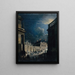 Die Place du Palais-Royal im Mondschein - Pierre-Antoine Demachy — gerahmtes Bild an der Wand