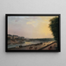 Die Seine an der Grenouillère Ansicht vom Wasserufer der Terrasse der Tuileries - Pierre-Antoine Demachy — gerahmtes Bild an der Wand