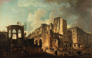 PierreAntoine Demachy - La dmolition de lglise des SaintsInnocents rue SaintDenis.webp