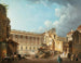 Der Durchgang der Kolonnade im Louvre während des Abrisses der Ruinen des Hôtel du Petit Bourbon - Pierre-Antoine Demachy — Ansicht des Kunstwerks
