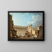 Der Durchgang der Kolonnade im Louvre während des Abrisses der Ruinen des Hôtel du Petit Bourbon - Pierre-Antoine Demachy — gerahmtes Bild an der Wand