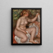 Nach dem Bad La Sortie du bain - Pierre-Auguste Renoir — gerahmtes Bild an der Wand