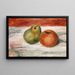 Apfel und Birne - Pierre-Auguste Renoir — gerahmtes Bild an der Wand