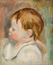 Kopf eines Kindes im Profil nach links - Pierre - Auguste Renoir — Ansicht des Kunstwerks