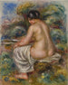 Badende mit Wäsche - Pierre-Auguste Renoir — Ansicht des Kunstwerks