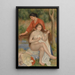 Badende und Dienerin Das Badende - Pierre-Auguste Renoir — gerahmtes Bild an der Wand