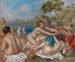 Baden mit einer Krabbe - Pierre-Auguste Renoir — Ansicht des Kunstwerks