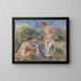 Frauen im Bad - Pierre-Auguste Renoir — gerahmtes Bild an der Wand