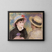 Paar im Boot - Pierre-Auguste Renoir — gerahmtes Bild an der Wand