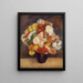 Blumenstrauß aus Chrysanthemen - Pierre-Auguste Renoir — gerahmtes Bild an der Wand