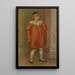 Claude Renoir im Clown-Kostüm - Pierre-Auguste Renoir — gerahmtes Bild an der Wand