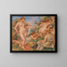 Composition fünf Badegäste - Pierre-Auguste Renoir — gerahmtes Bild an der Wand