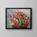 Korb mit Blumen - Pierre-Auguste Renoir — gerahmtes Bild an der Wand